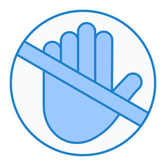 Do Not Touch Icon Design