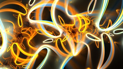 Beautiful abstract background for art projects, cards, business, posters. 3D illustration, computer-generated fractal