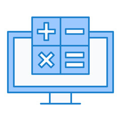 Obraz premium Calculating Software Icon Design