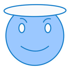 Saint Emoji Icon Design