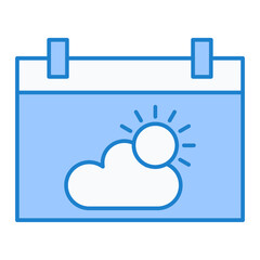 Cloud Calender Icon Design
