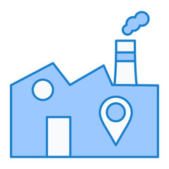 Factory Location Icon Design