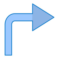 Turn Right Icon Design