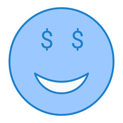 Greed Emoji Icon Design