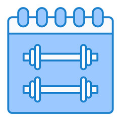 Gym Calender Icon Design
