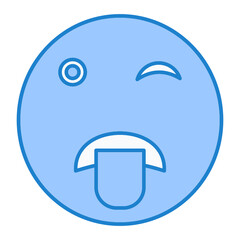 Tongue Out Emoji Icon Design
