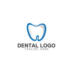 Dental logo, logo for dental health, and logo for dental care. Using a template illustration vector design concept