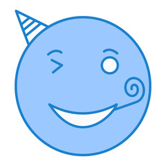 Party Emoji Icon Design