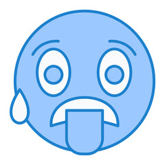 Hot Emoji Icon Design