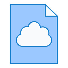 Cloud File Icon Design
