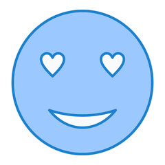 In Love Emoji Icon Design