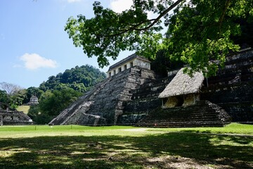 Fototapeta na wymiar Pre-Hispanic City and National Park of Palenque