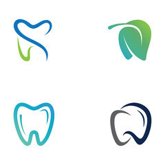 Dental logo, logo for dental health, and logo for dental care. Using a template illustration vector design concept
