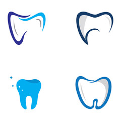 Dental logo, logo for dental health, and logo for dental care. Using a template illustration vector design concept