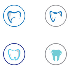 Dental logo, logo for dental health, and logo for dental care. Using a template illustration vector design concept