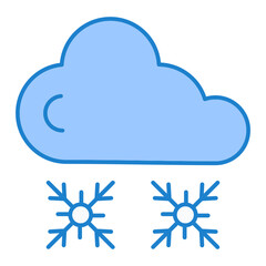 Snowfall Icon Design