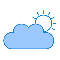 Clouds And Sun Icon Design