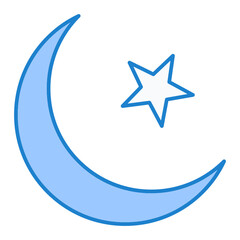 Crescent Moon Icon Design
