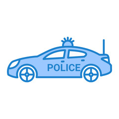 Police Car Icon Design
