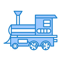 Steam Locomotive Icon Design