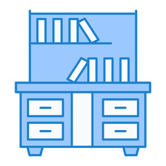 Bookcase Icon Design