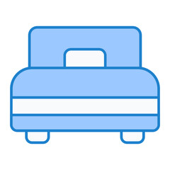 Single Bed Icon Design