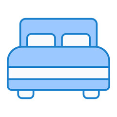 Double Bed Icon Design