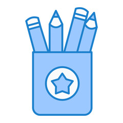 Pencil Holder Icon Design