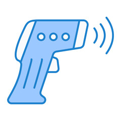 Thermometer gun Icon Design