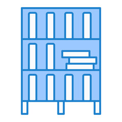 Book Shelves Icon Design