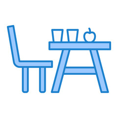 Camping Table Icon Design