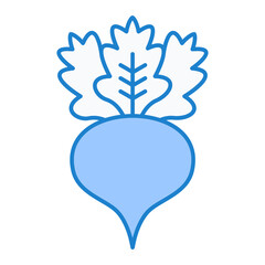 Obraz premium Radish Icon Design
