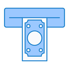 Cash withdrawal Icon Design