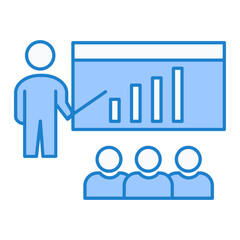 Obraz premium Business Presentation Icon Design
