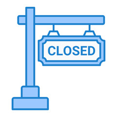 Fototapeta premium Closed Sign Icon Design