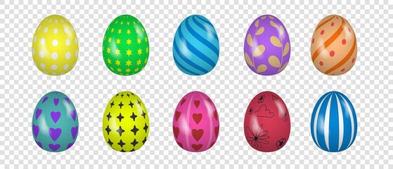 Colorful egg design In celebration of Easter Day. Vector illustration Eps10