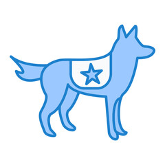 Police dog Icon Design