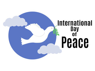 International Day of Peace, idea for poster, banner, flyer or postcard