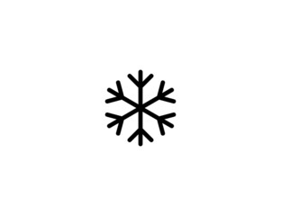 Snowflake isolated realistic vector icon. Snowflake illustration, color icon