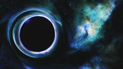 blackhole traveling through space 