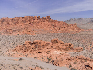 Fototapeta na wymiar Las Vegas Valley of Fire During the Day