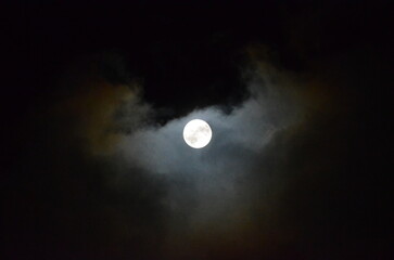Naklejka na ściany i meble full moon in the night