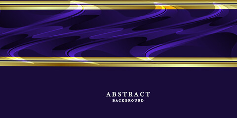 Abstract blue background with gold lines