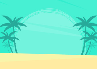 Fototapeta na wymiar vector background design with summer and beach theme