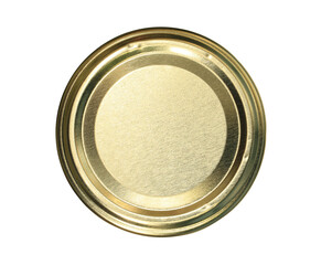 Glass bottle lid top view (with clipping path) isolated on white background