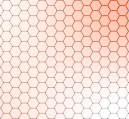Naklejka premium Hexagon pattern outline shape illustration.