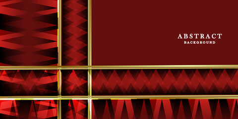 Red gold background vector