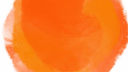 Orange watercolor background for your design, watercolor background concept, vector.