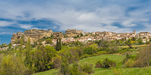 Mediaeval village Saignon, Provence, France - obrazy, fototapety, plakaty