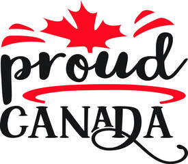 Happy Canada day vector illustration, Canada Day t shirt design, Happy Canada day theme logo eps